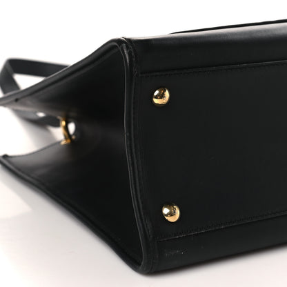 Fendi Vitello Century F is Fendi FF 1974 Embossed Regular Runaway Satchel Black Maya 8 of 9