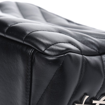 Saint Laurent Calfskin Y Quilted Monogram Small Loulou Bowling Bag Black 8 of 12