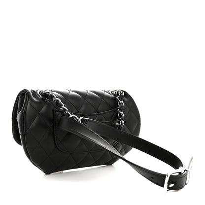 Chanel Calfskin Quilted CC Uniform Flap Belt Bag Black 3 of 10