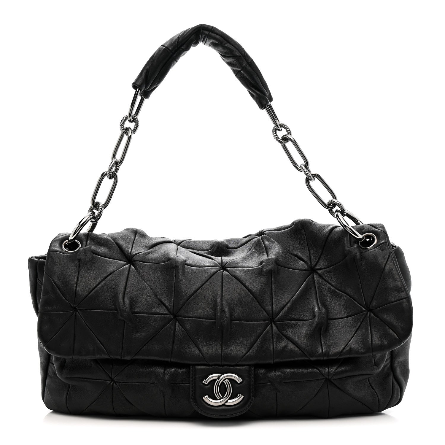 Chanel Lambskin Quilted Soft Squares Origami Flap Black 1 of 12