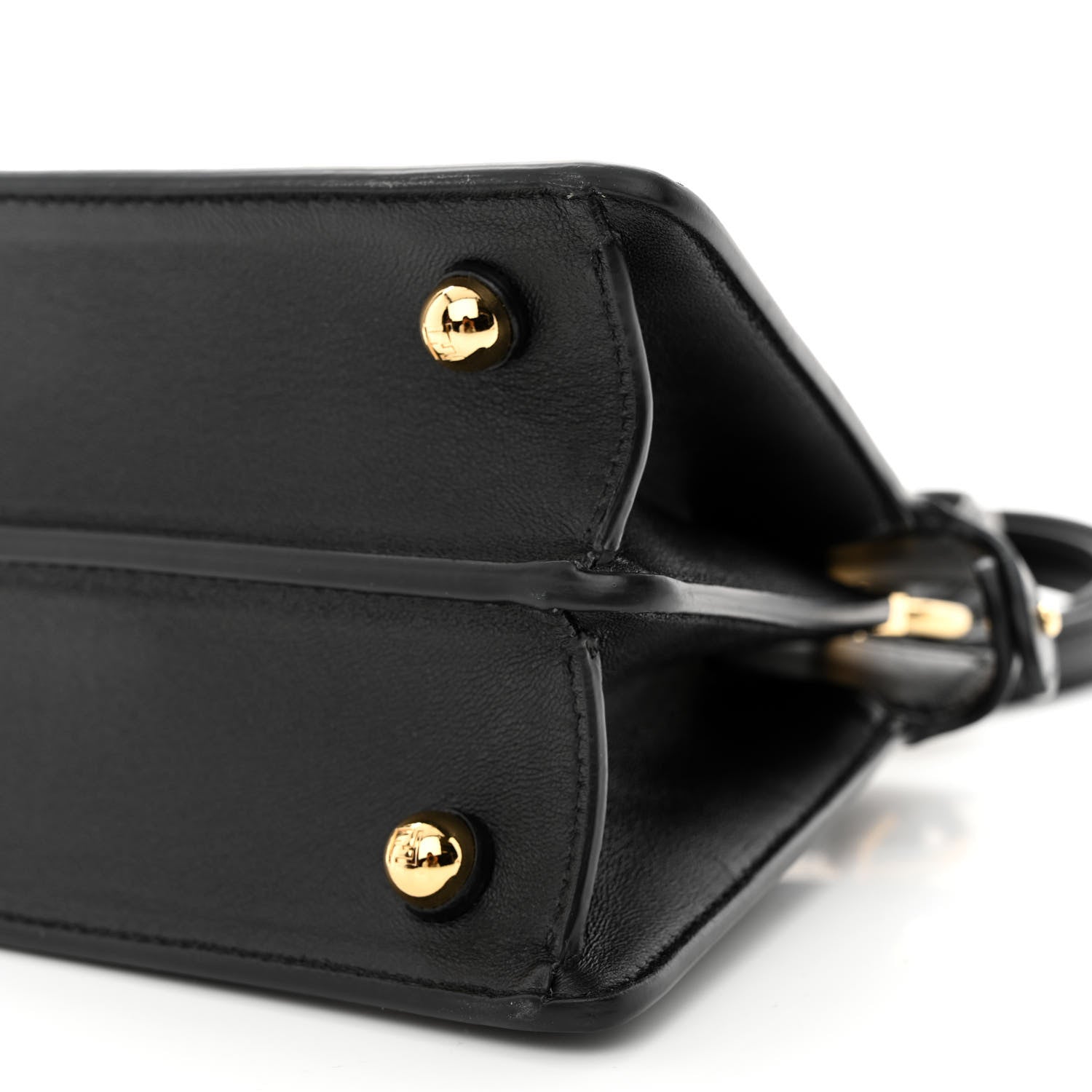 Fendi Shiny Nappa Petite Peekaboo I SEE U Satchel Black 12 of 13