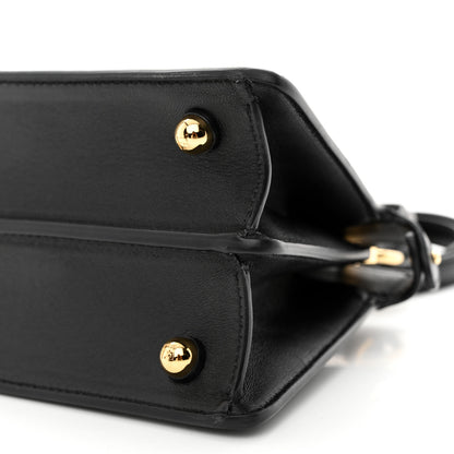 Fendi Shiny Nappa Petite Peekaboo I SEE U Satchel Black 12 of 13