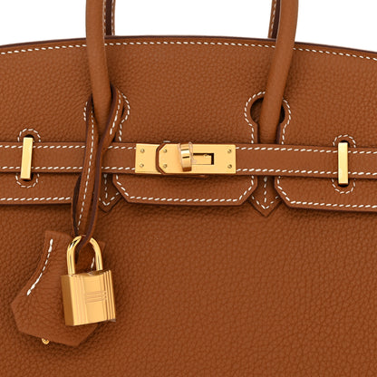 Hermes Togo Birkin 25 Gold 9 of 14