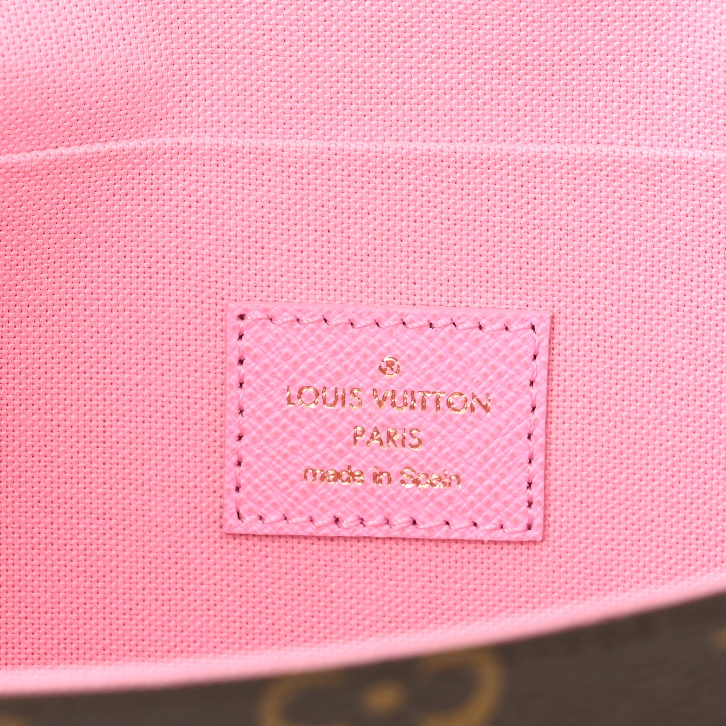 Monogram 2022 Christmas Animation Paris Pochette Felicie Chain Wallet Pink