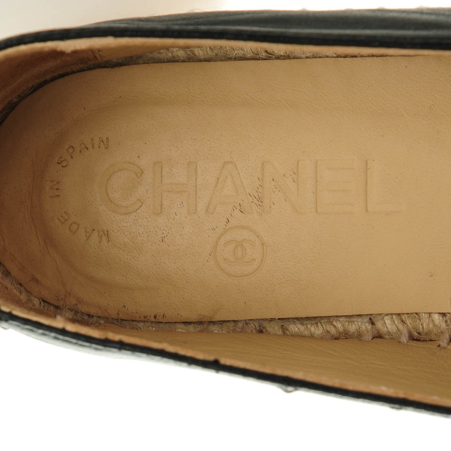 Lambskin CC Espadrilles 37 Black