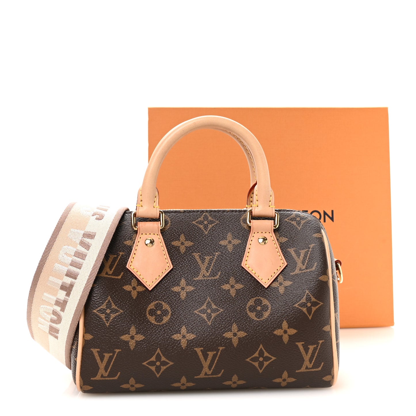 Monogram Speedy Bandouliere 20 Beige