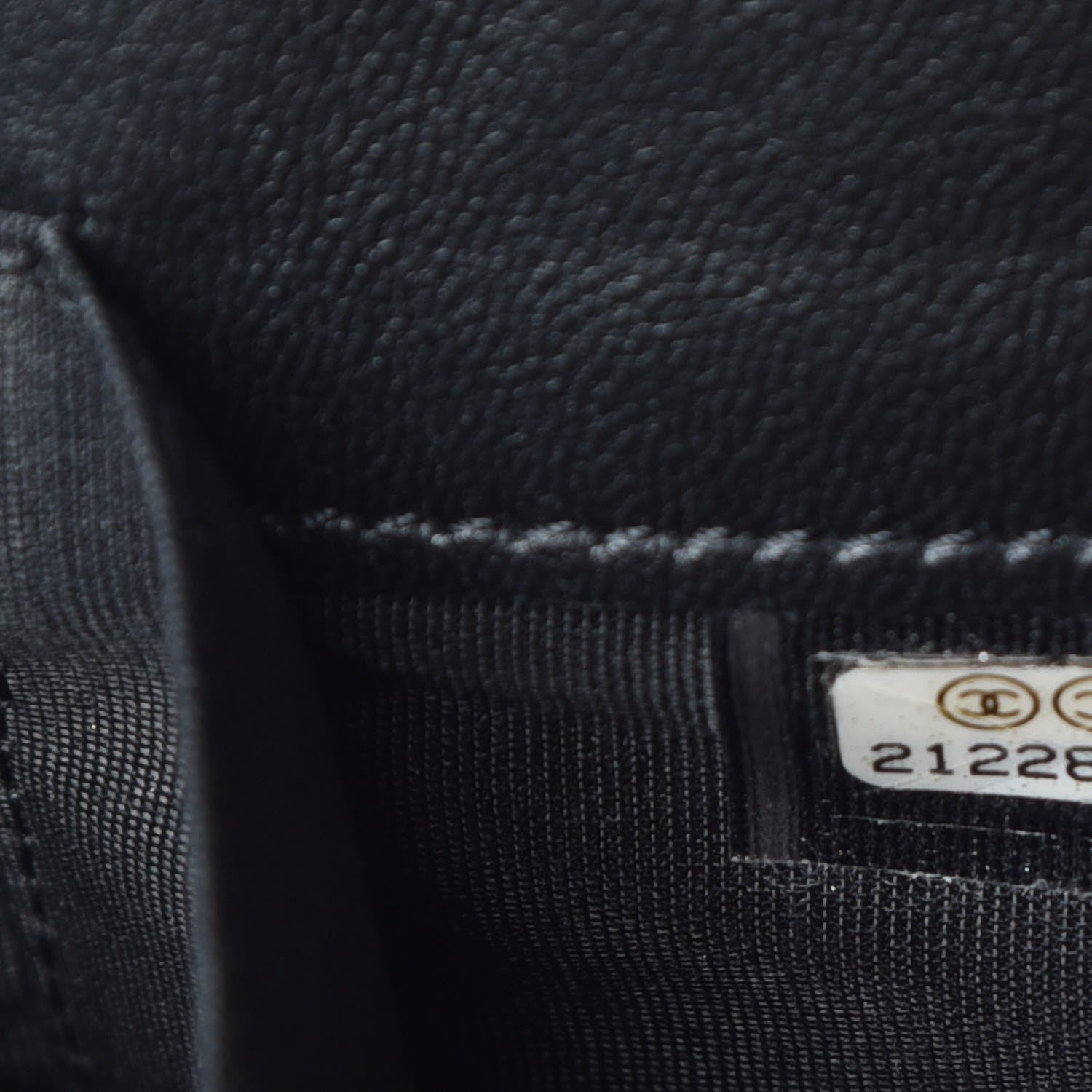 Chanel Lambskin Quilted Small Zipped Boy Pouch Black 10 of 12