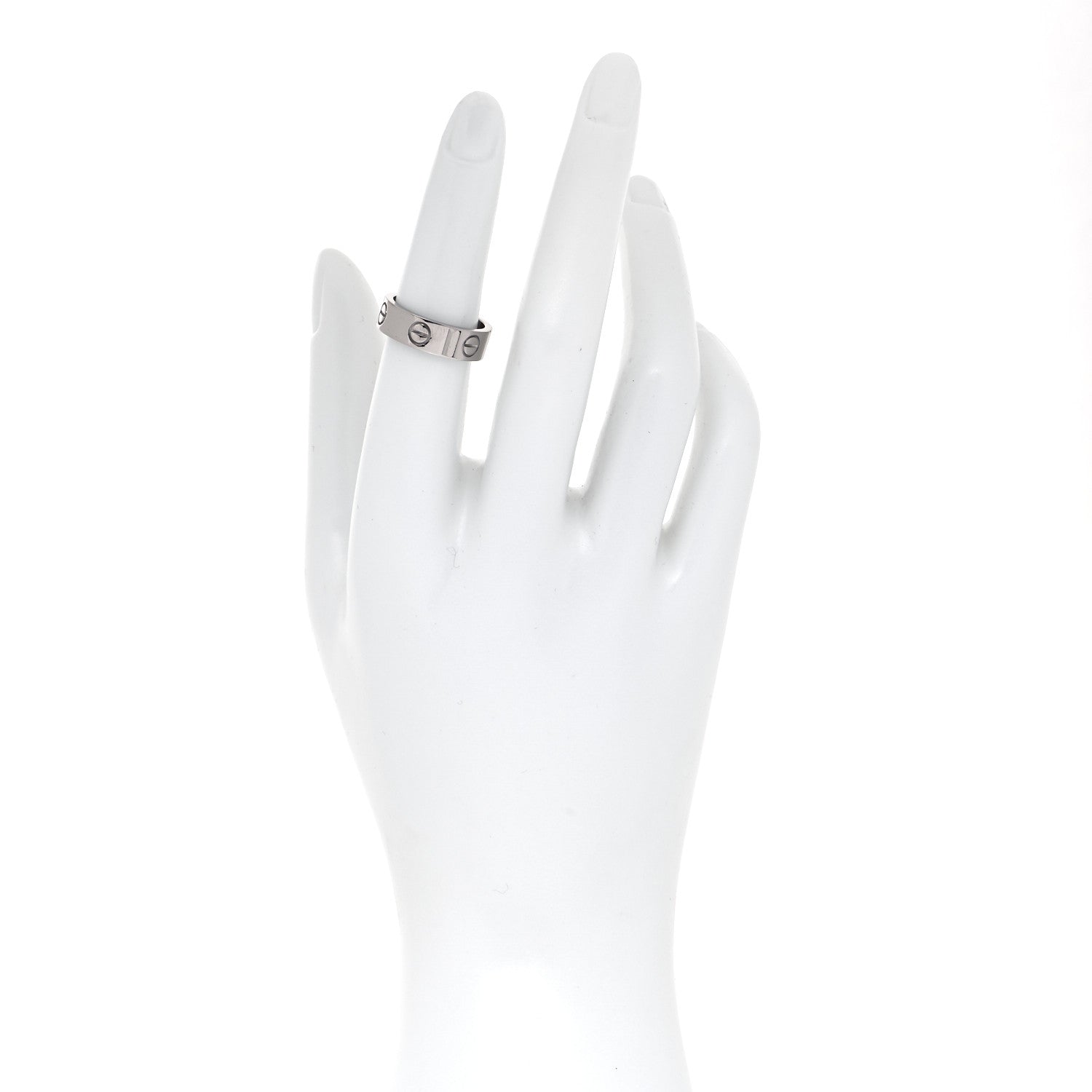 Cartier 18K White Gold 5.5mm LOVE Ring 52 6 3 of 10