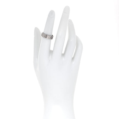 Cartier 18K White Gold 5.5mm LOVE Ring 52 6 3 of 10