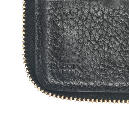 Gucci Pebbled Calfskin Soho Zip Around Wallet Black 7 of 9