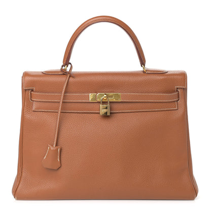 Hermes Togo Kelly Retourne 35 Gold 1 of 21