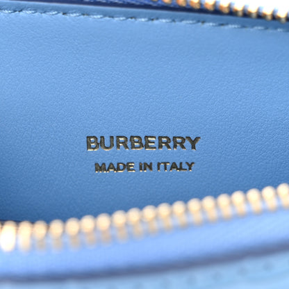 Burberry Crocodile Embossed Mini TB Shoulder Bag Blue 6 of 9