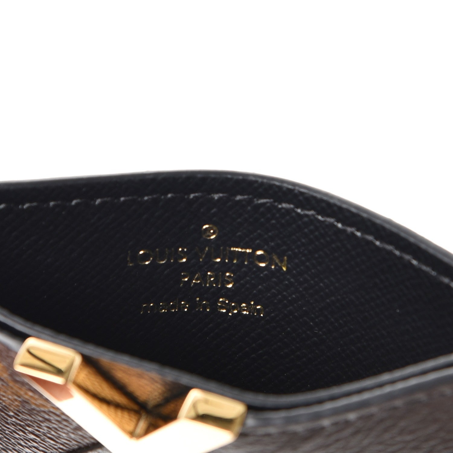 Louis Vuitton Monogram Calfskin Kimono Card Holder Black 6 of 7