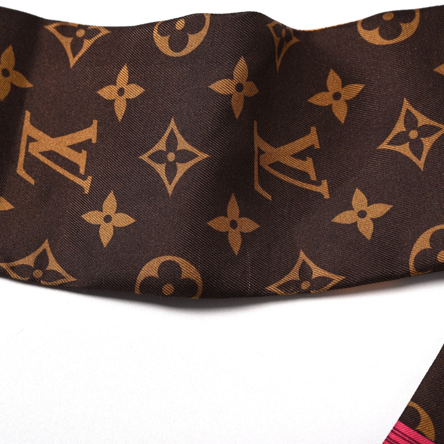 Louis Vuitton Silk Monogram Summer Trunks Bandeau Brown 3 of 7