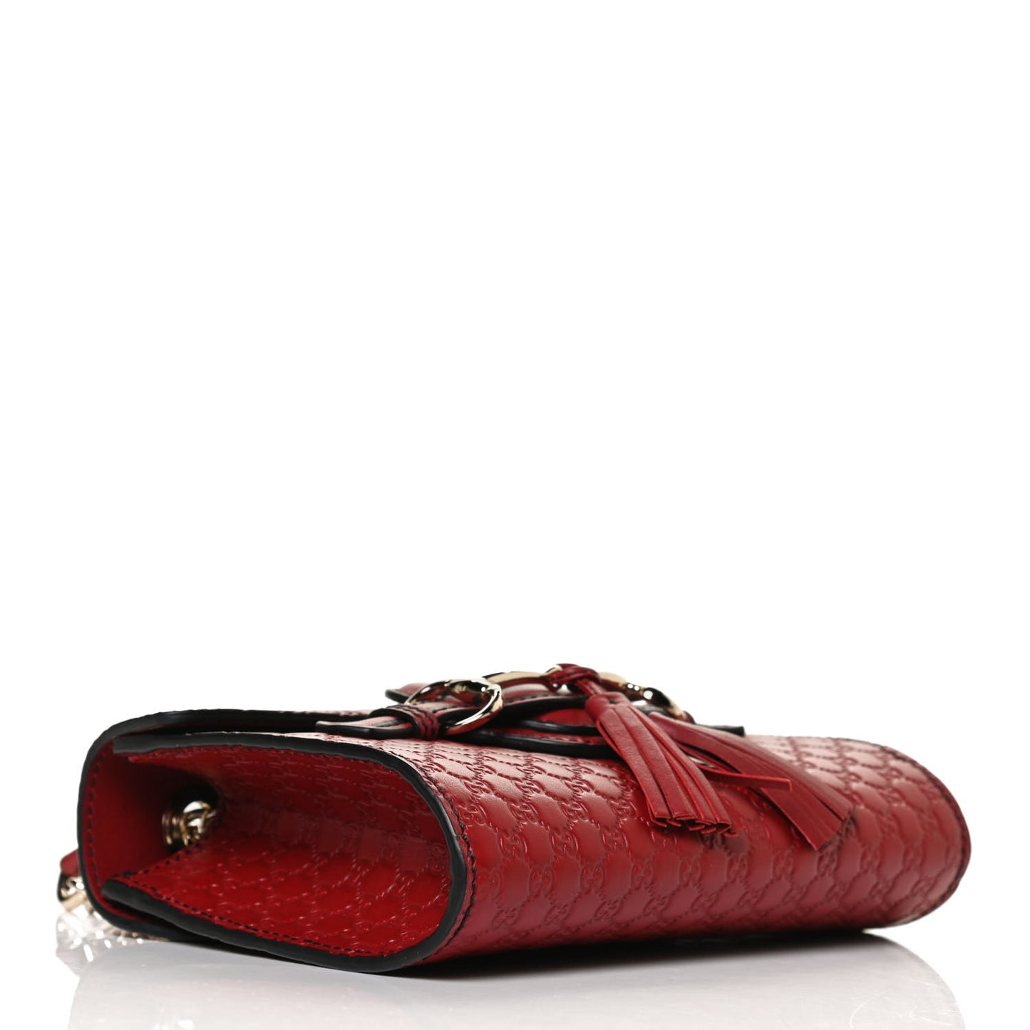 Soft Microguccissima Mini Emily Chain Shoulder Bag Rosso