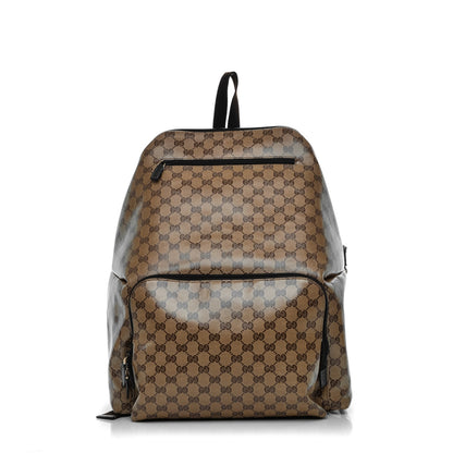 Gucci Crystal Monogram Backpack Dark Brown 1 of 9