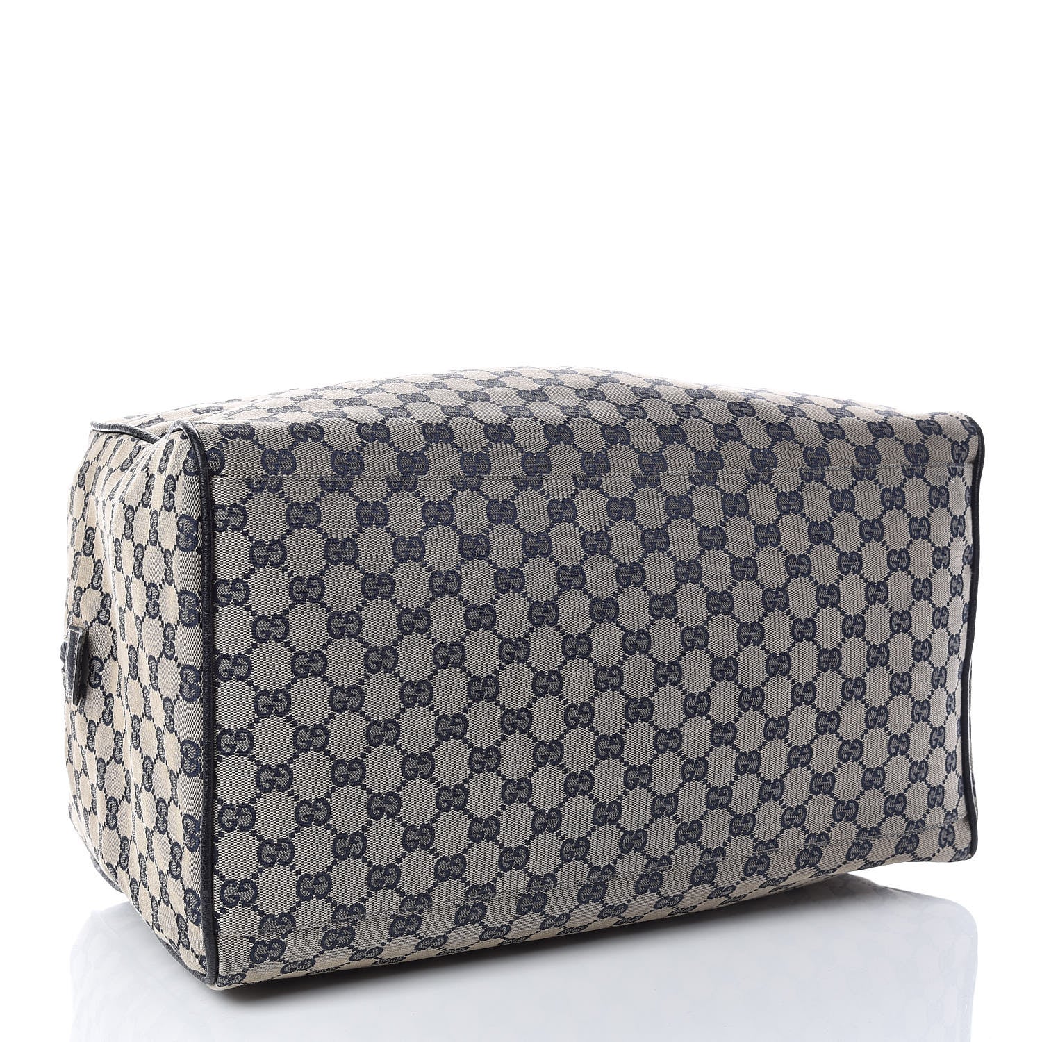 Gucci GG Monogram Web Large Collapsible Carry On Duffle Navy 4 of 16