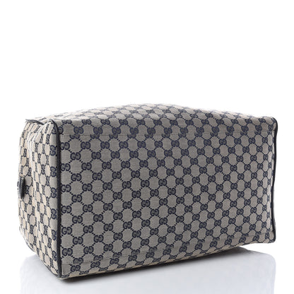 Gucci GG Monogram Web Large Collapsible Carry On Duffle Navy 4 of 16