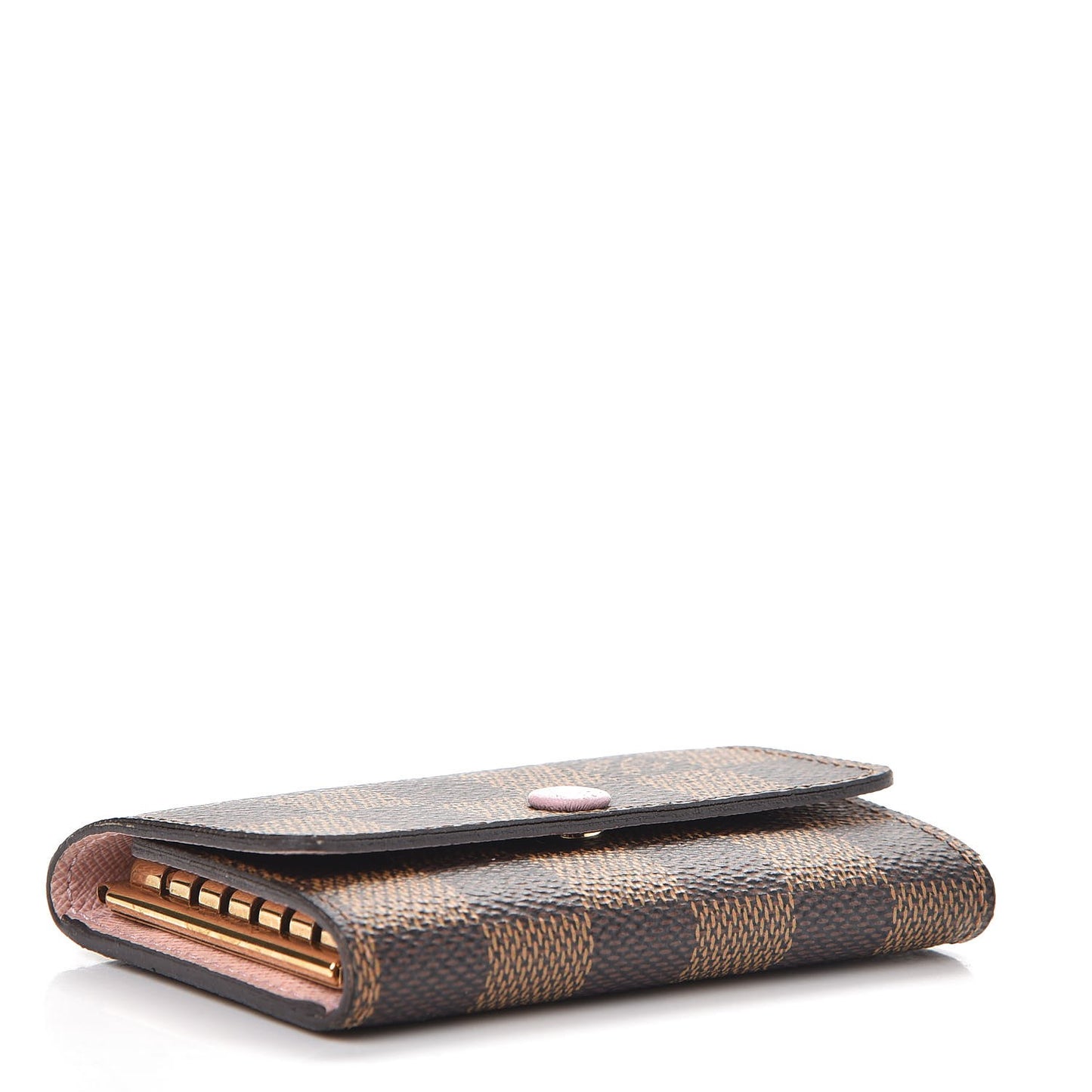 Damier Ebene Multicles 6 Key Holder Rose Ballerine
