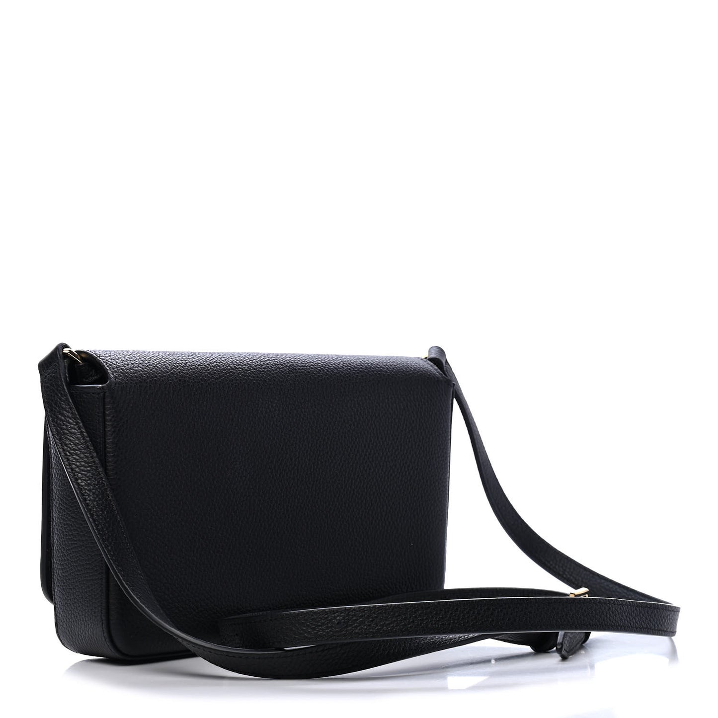 Grainy Calfskin Vintage Check Hampshire Crossbody Black