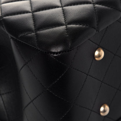 Chanel Calfskin Quilted Large Classic Shopping Tote Black 9 of 12