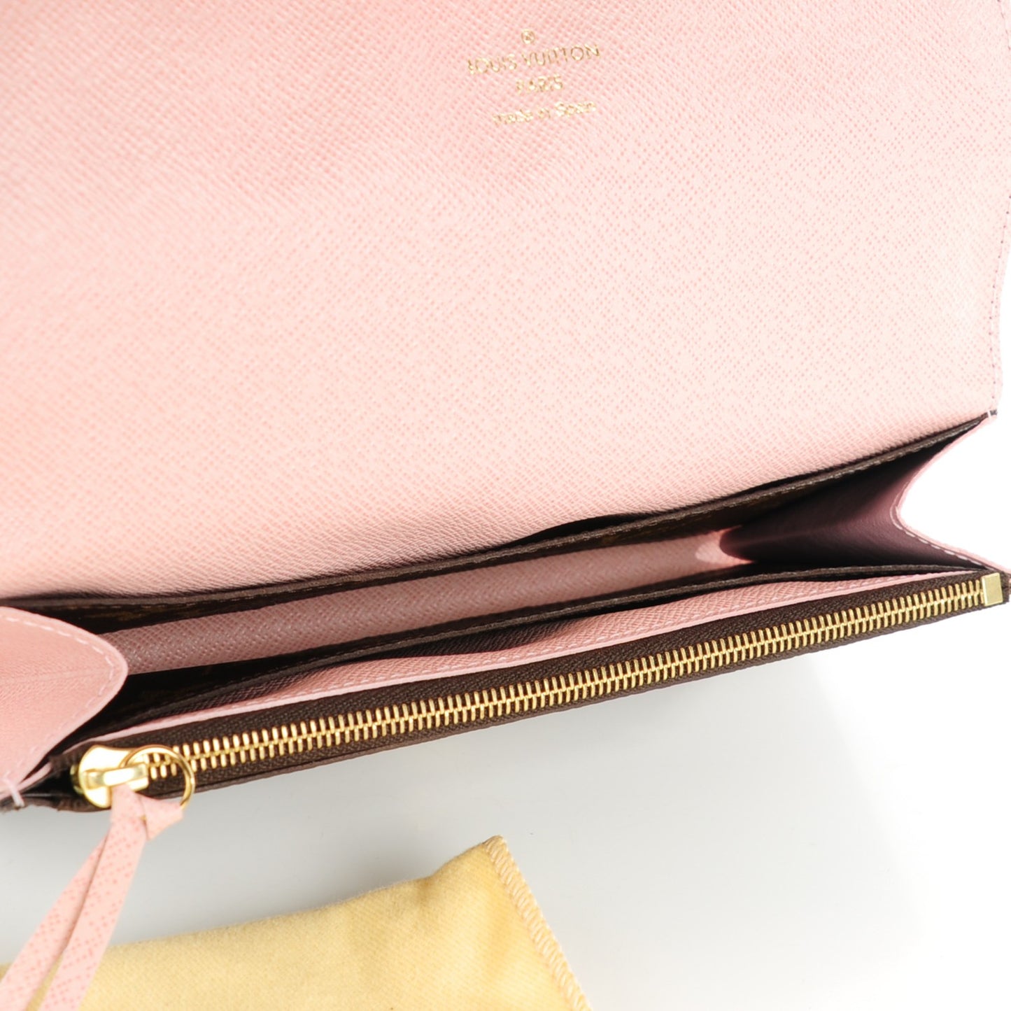 Monogram Emilie Wallet Rose Ballerine