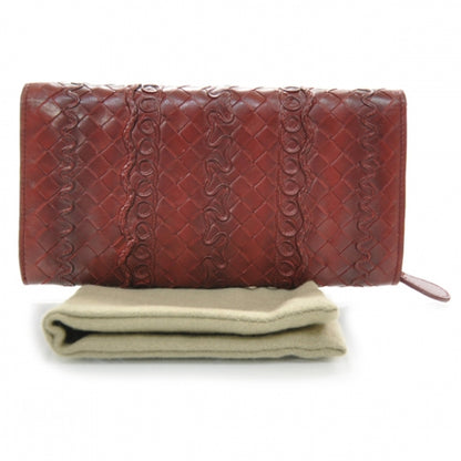 Bottega Veneta Nappa Intrecciato Continental Wallet Red 2 of 8