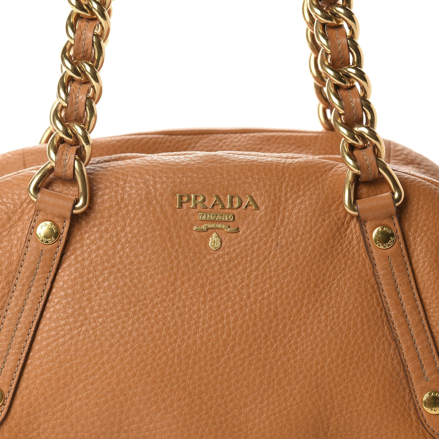 Vitello Daino Shoulder Bag Cuoio