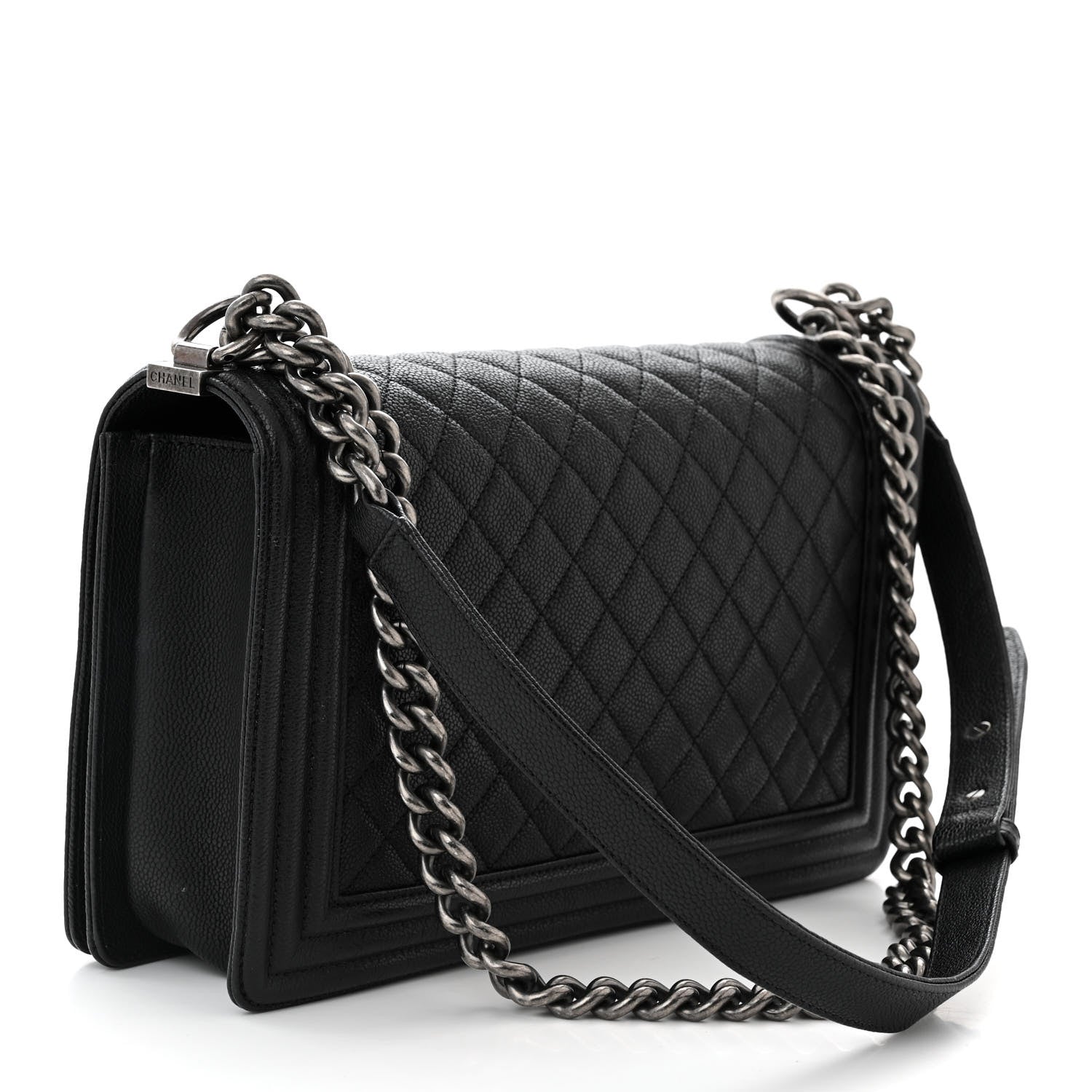Chanel Caviar Quilted New Medium Boy Flap Black 3 of 11