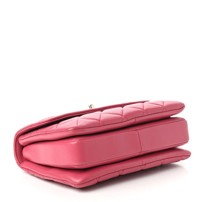 Chanel Lambskin Quilted Small Trendy CC Dual Handle Bag Dark Pink 4 of 10