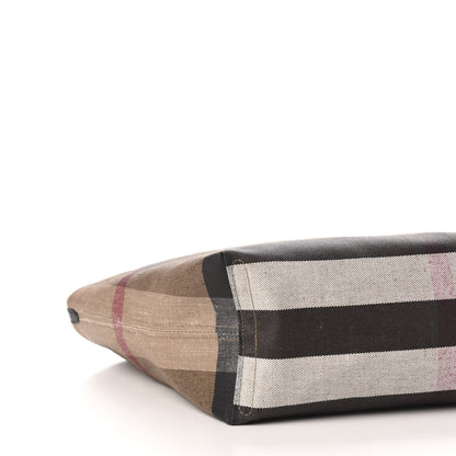 Burberry Coated Canvas Mega Check Medium Doodle Tote Black 9 of 13