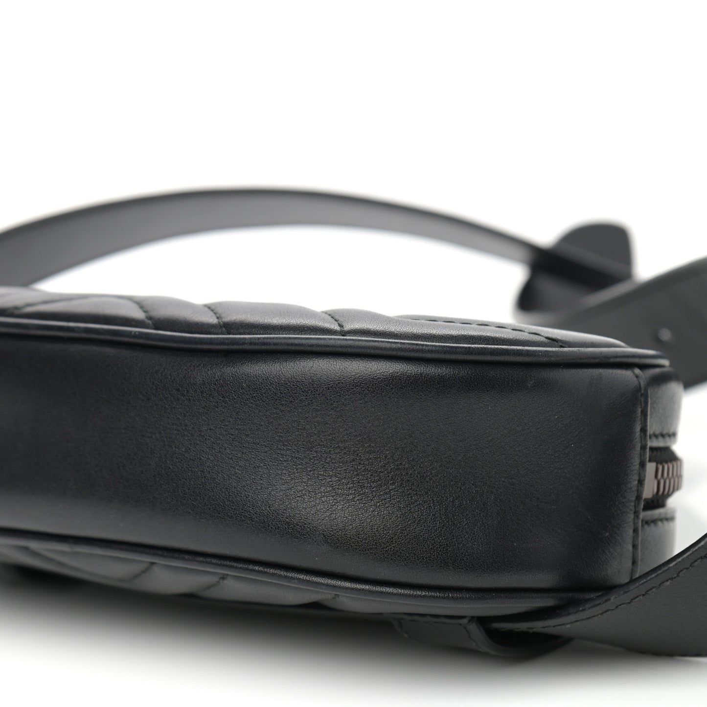 Calfskin Matelasse GG Marmont Belt Bag 75 30 Black