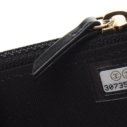 Chanel Calfskin Quilted Mini Maxi Pearls Wallet On Chain WOC Black 8 of 13