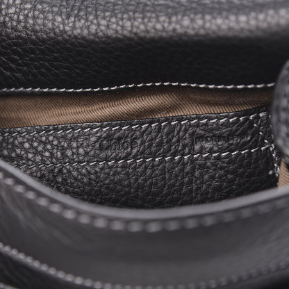 Chloe Calfskin Mini Marcie Round Crossbody Bag Black 6 of 10