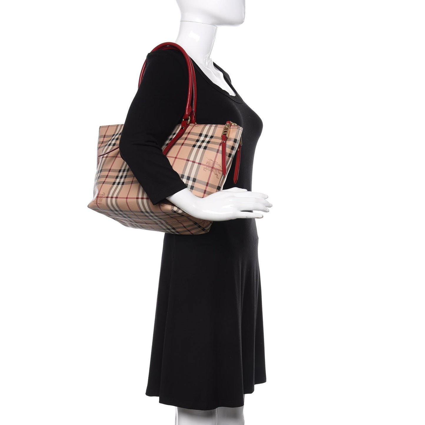 Haymarket Check Small Salisbury Tote Military Red