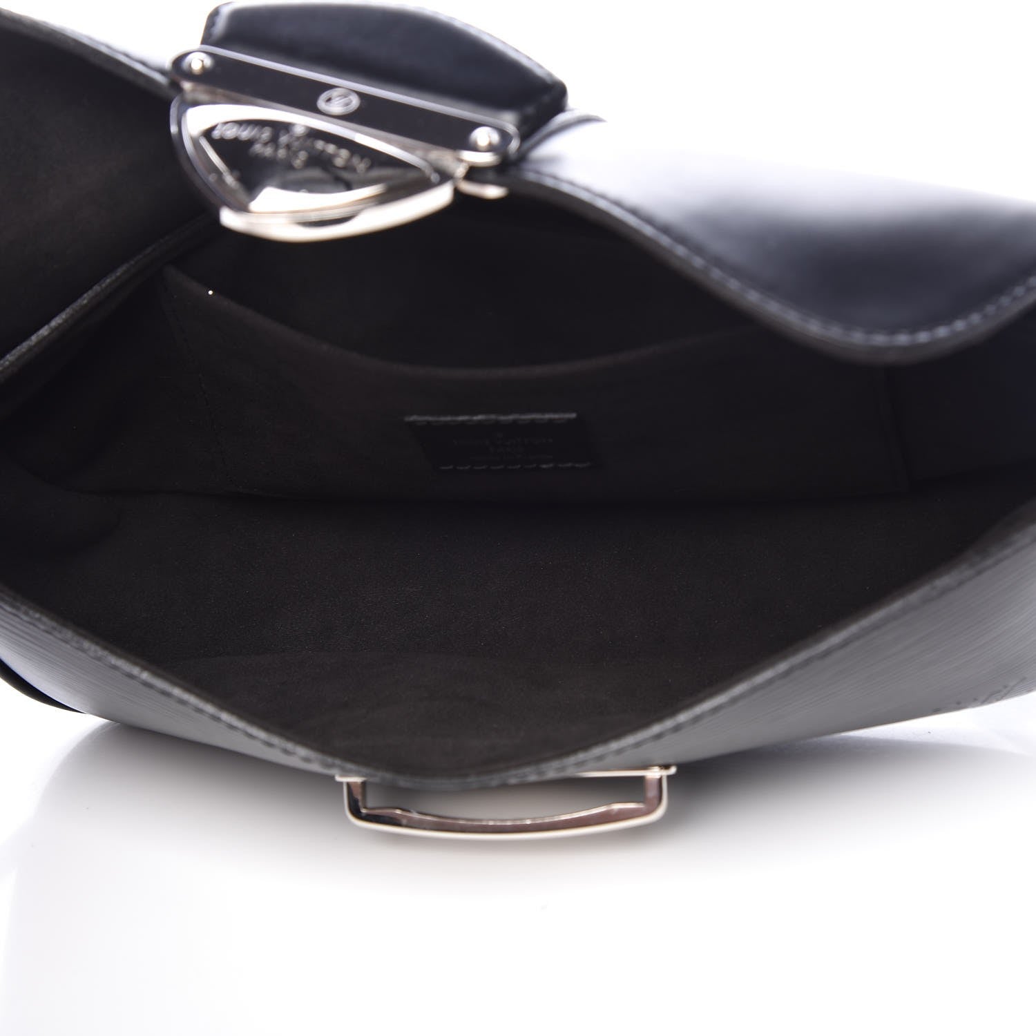 Louis Vuitton Epi Montaigne Clutch Black 5 of 7