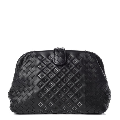 Bottega Veneta Nappa Intrecciato Studded The Lauren 1980 Clutch Black 1 of 9
