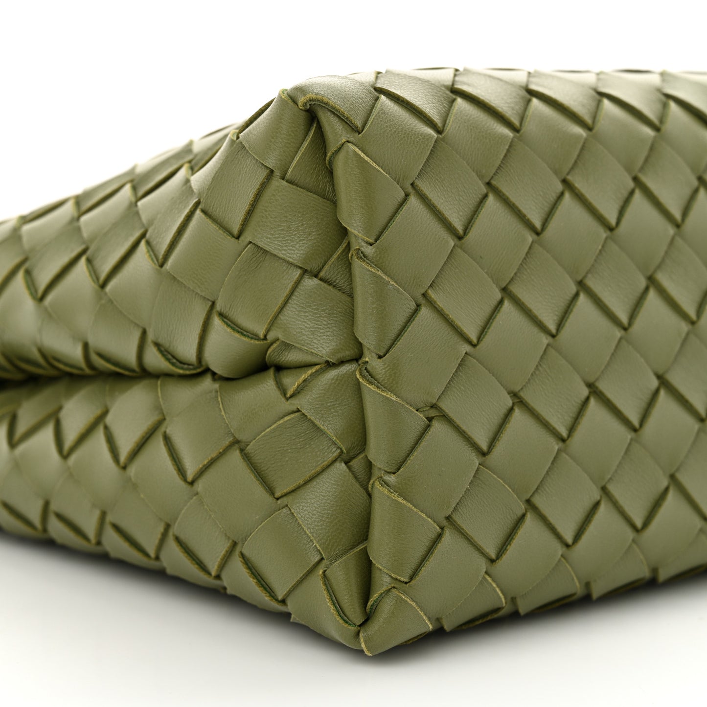 Nappa Intrecciato Small Andiamo Shoulder Bag Matcha