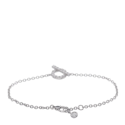 Hermes 18K White Gold Diamond Finesse Bracelet ST 3 of 5