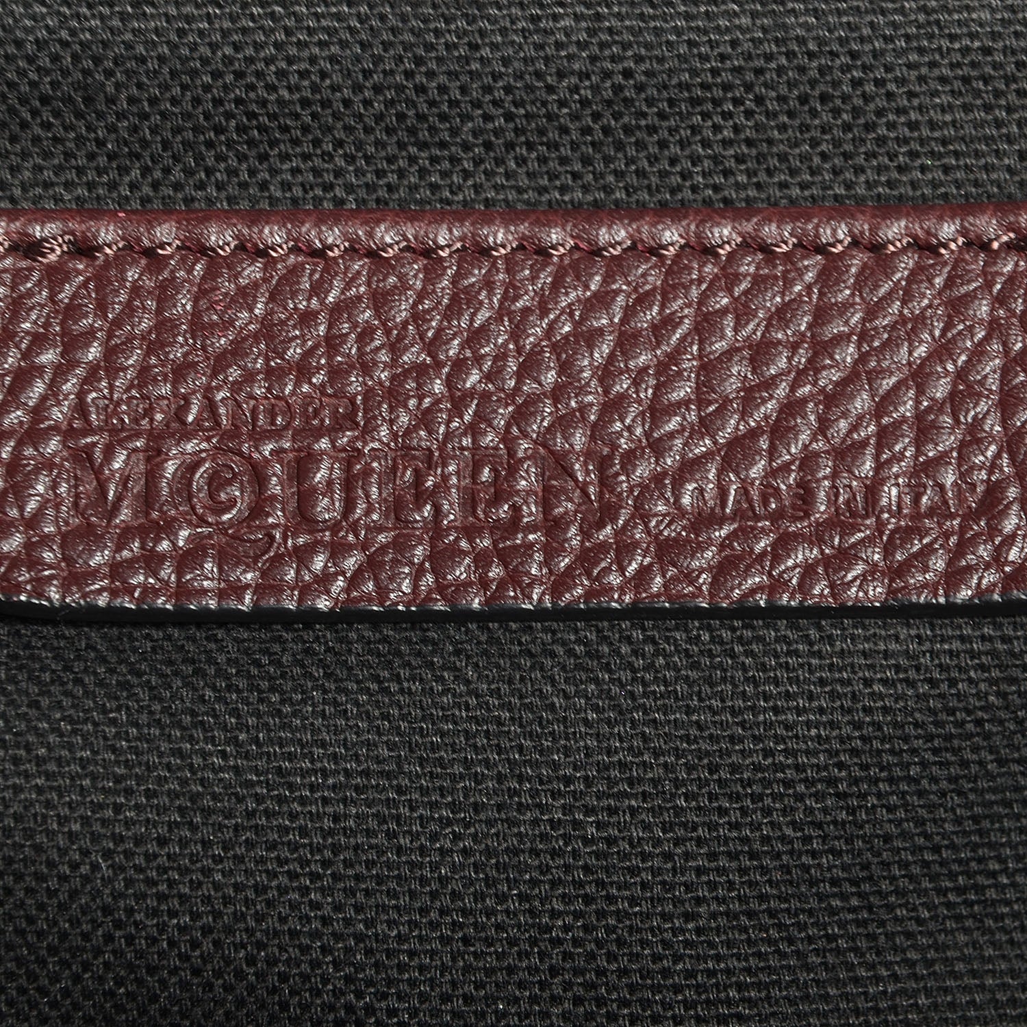 Alexander McQueen Pebbled Leather Skull Padlock Tote Oxblood 6 of 10