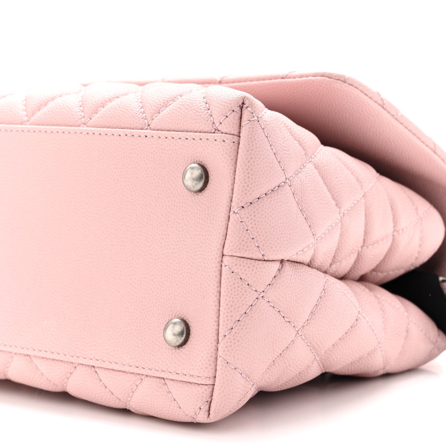 Chanel Caviar Quilted Small Coco Handle Flap Light Pink 10 of 10