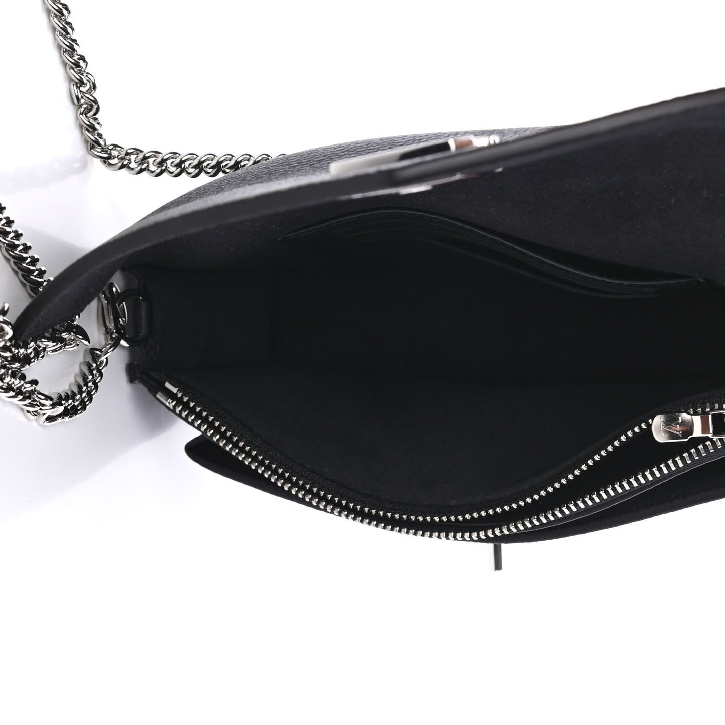 Soft Calfskin My Lockme Chain Pochette Black
