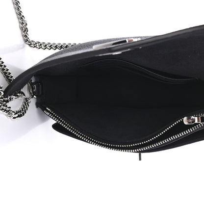 Louis Vuitton Soft Calfskin My Lockme Chain Pochette Black 4 of 4