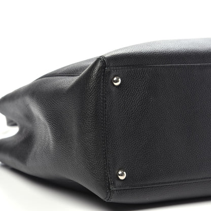 Chanel Calfskin Cerf Executive Shopper Tote Black 9 of 15