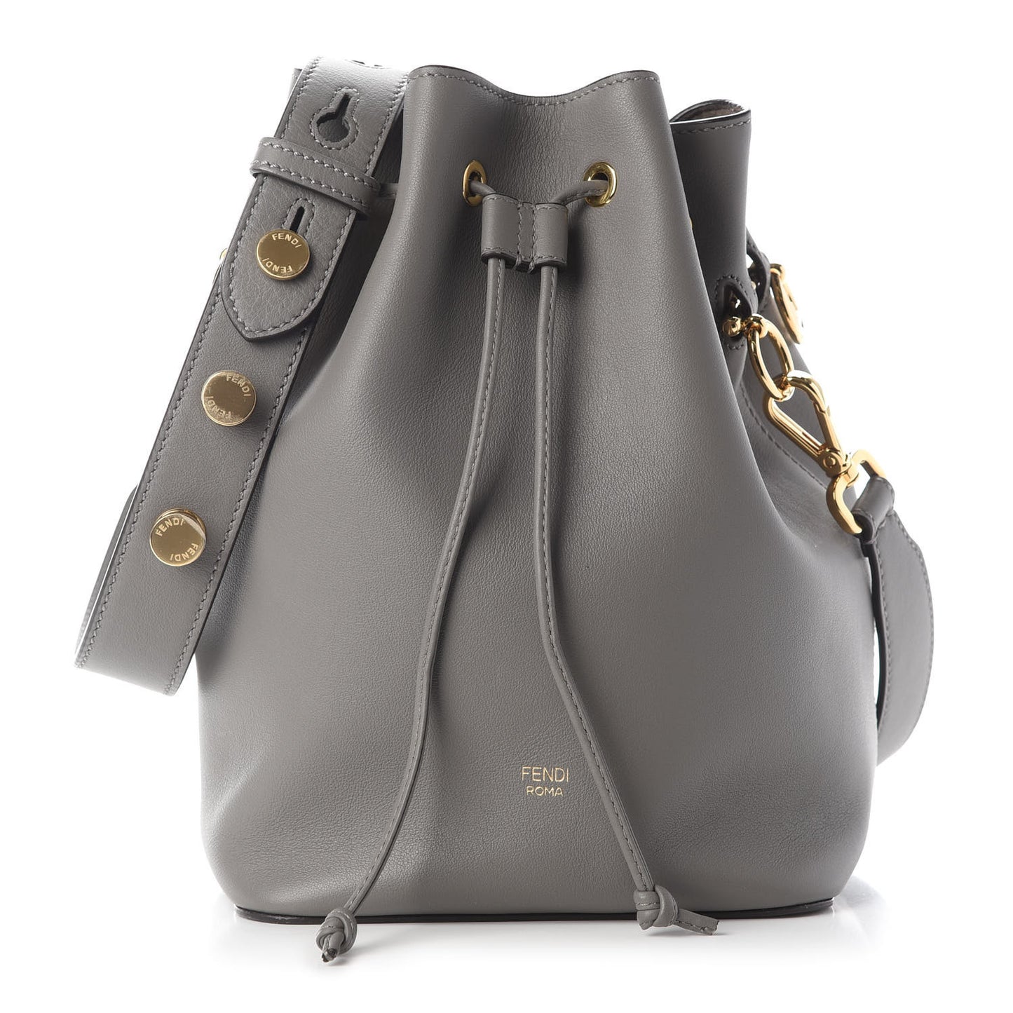 Vitello Grace Matte F is Fendi Grande Mon Tresor Bucket Bag Argilla