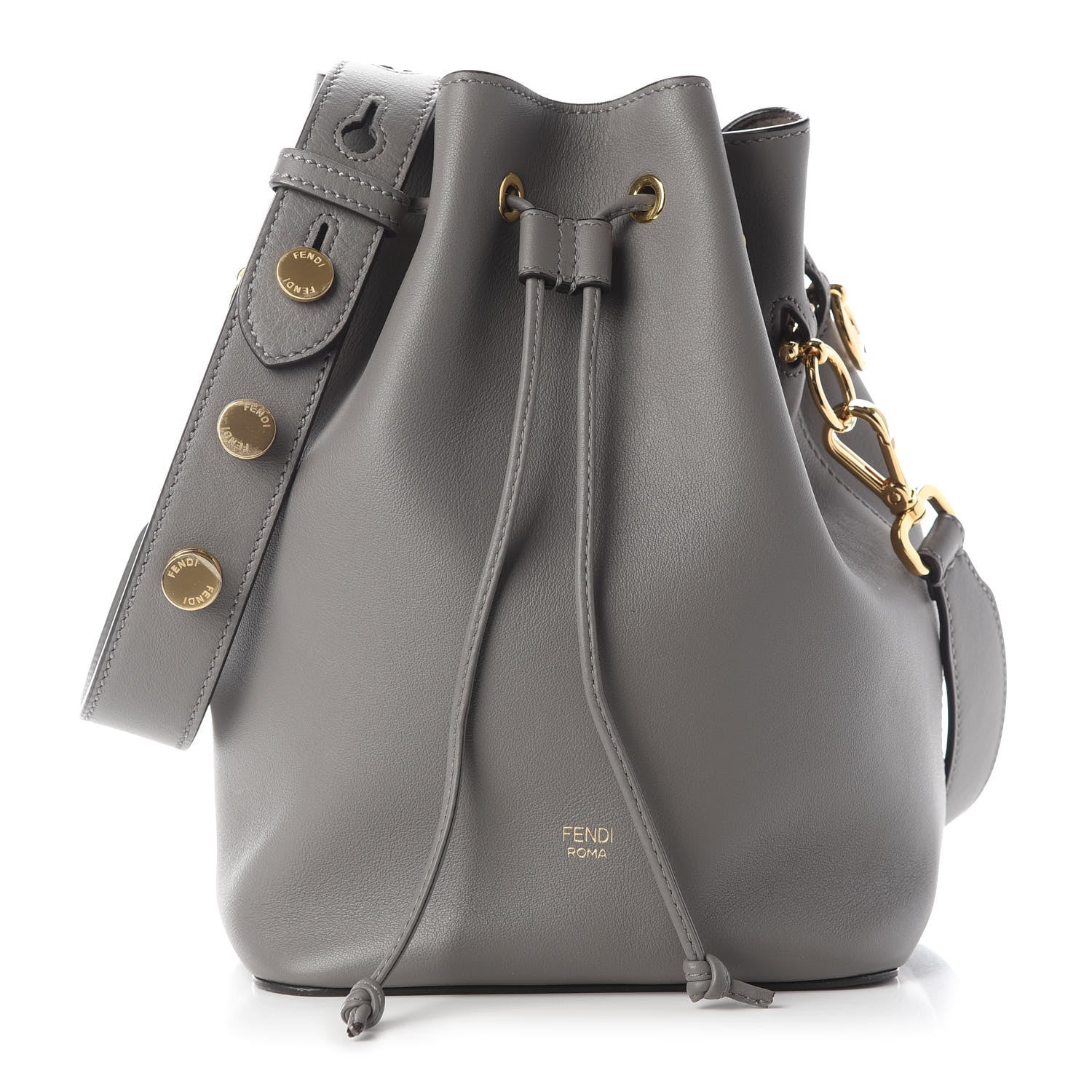 Fendi Vitello Grace Matte F is Fendi Grande Mon Tresor Bucket Bag Argilla 1 of 8