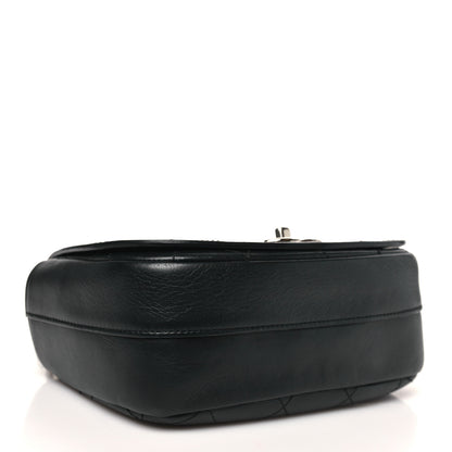 Chanel Calfskin Stitched Small Ring My Bag Flap Crossbody Bag Black 4 of 10