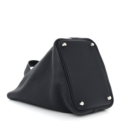 Hermes Taurillon Clemence Picotin Lock 18 PM Bleu Nuit 4 of 10