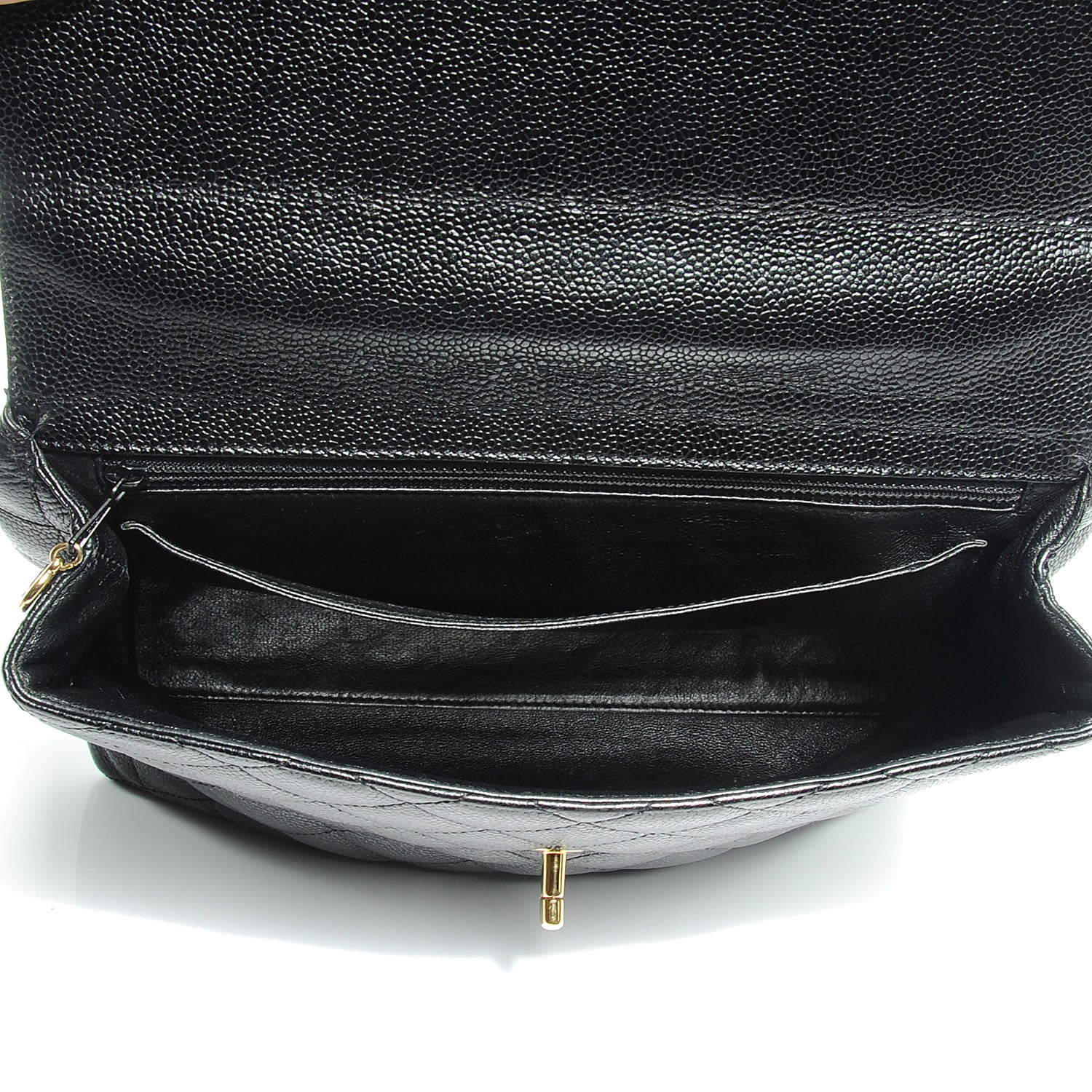 Chanel Caviar Kelly Jumbo Flap Bag Black 5 of 7