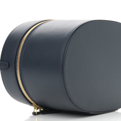 Mansur Gavriel Vegetable Tanned Train Case Blue 8 of 11